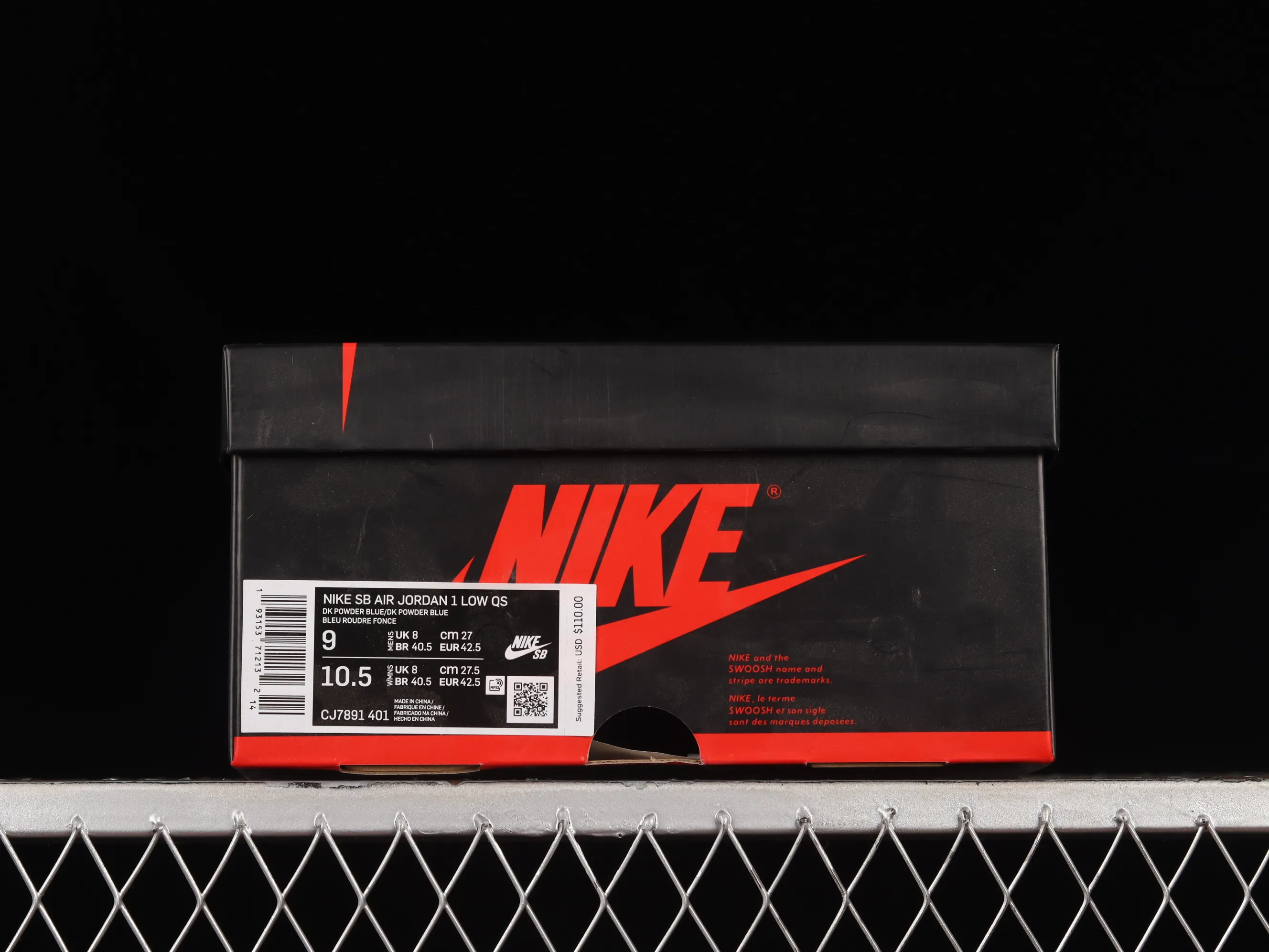 All categories Air Jordan Jordan series basketball shoes Air Jordan 1 Low pure original version Nk SB x Air Jordan 1 Low AJ1 Joe 1 joint North Carolina blue full head layer low-top basketball shoes CJ7891-401